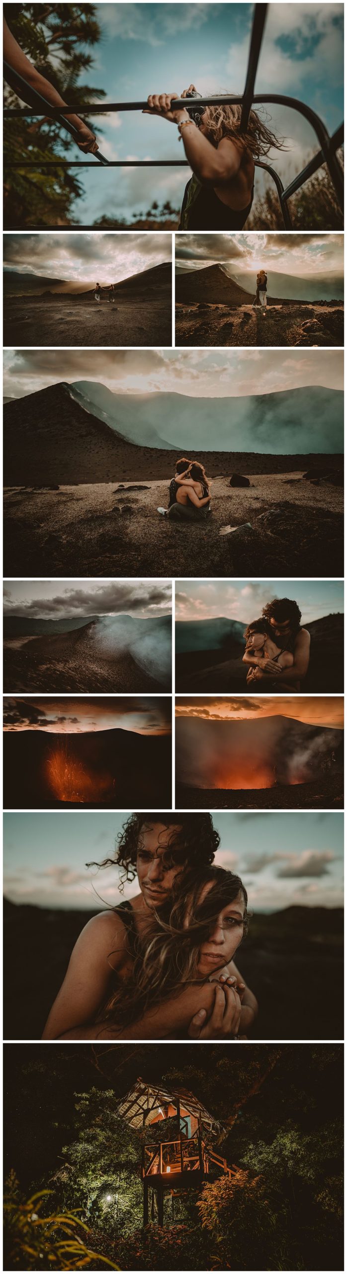 Images of the ash plain and the volcano on the island of Tanna in Vanuatu taken during a couple's holiday.